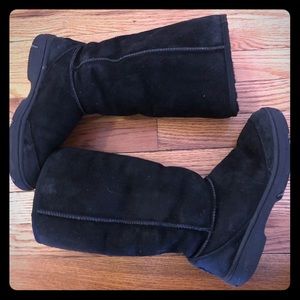 UGG Ultimate Tall Braid Boots - Black Size 7